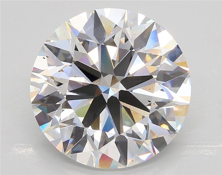 6.51ct F VS2 Rare Carat Ideal Cut Round Lab Grown Diamond