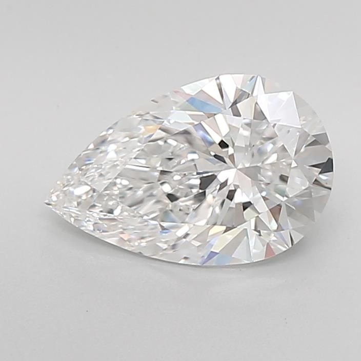 2.38ct E VVS2 Rare Carat Ideal Cut Pear Lab Grown Diamond