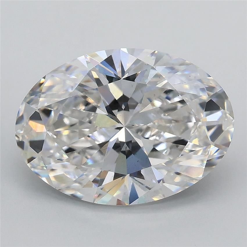4.09ct F VS2 Rare Carat Ideal Cut Oval Lab Grown Diamond
