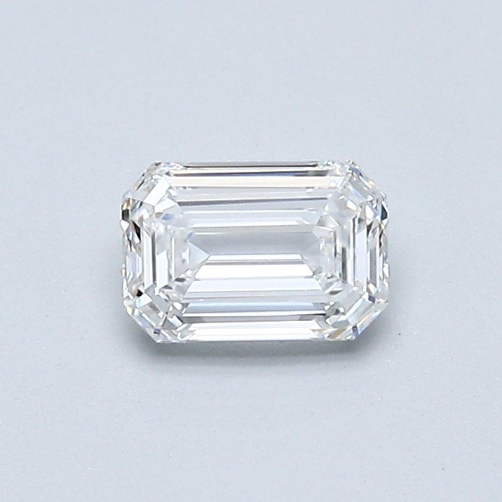 0.52ct F VVS2 Rare Carat Ideal Cut Emerald Diamond