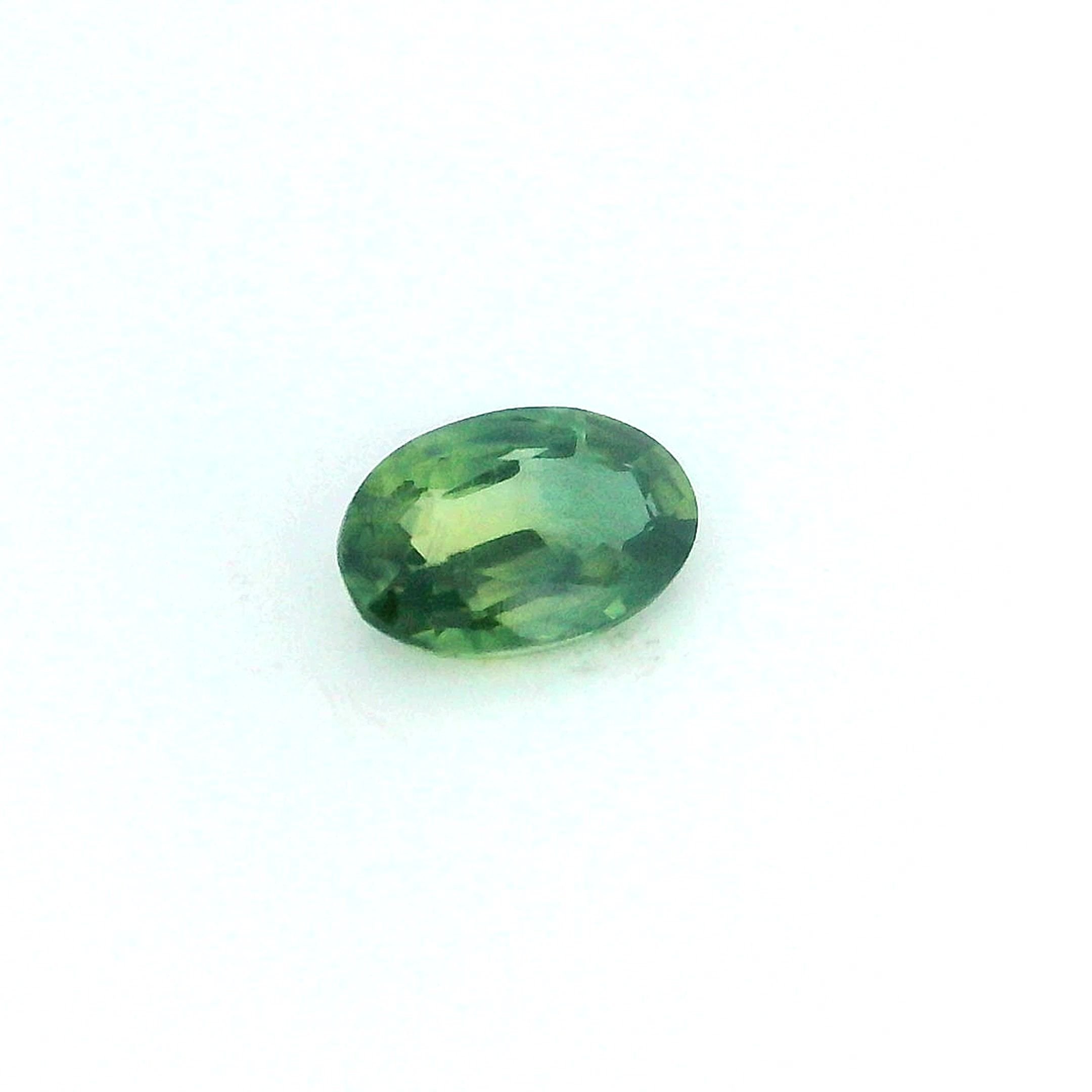 0.35 Carat Green Oval Sapphire