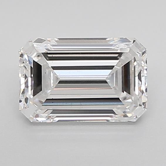 2.11ct D VS2 Excellent Cut Emerald Lab Grown Diamond