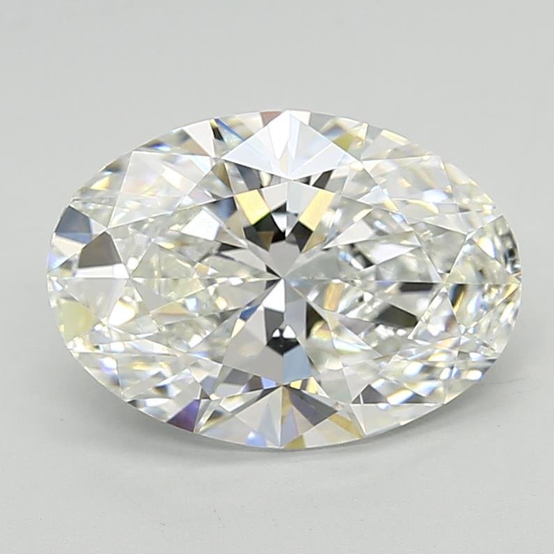 4.01ct F VS1 Rare Carat Ideal Cut Oval Lab Grown Diamond