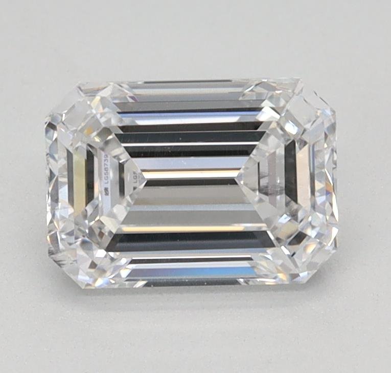 1.00ct D SI1 Rare Carat Ideal Cut Emerald Lab Grown Diamond