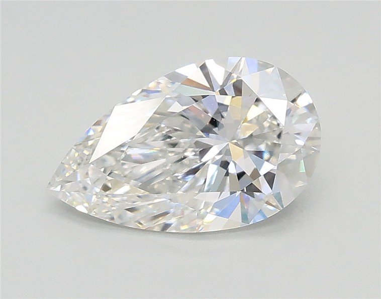 1.07ct E VVS2 Rare Carat Ideal Cut Pear Lab Grown Diamond