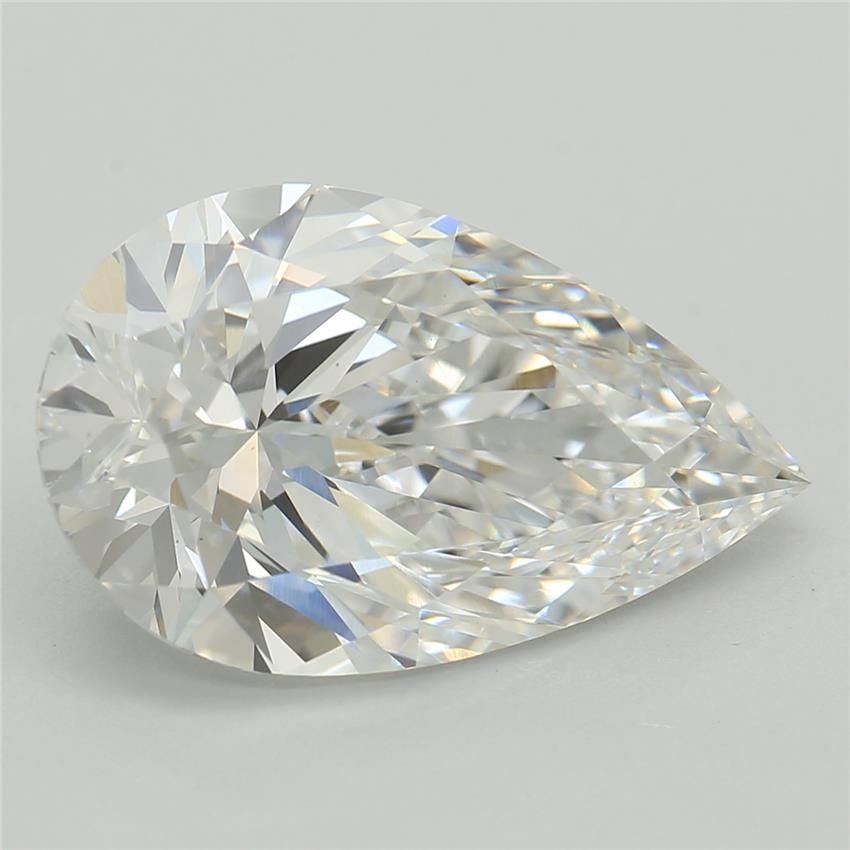 3.27ct E VS2 Rare Carat Ideal Cut Pear Lab Grown Diamond