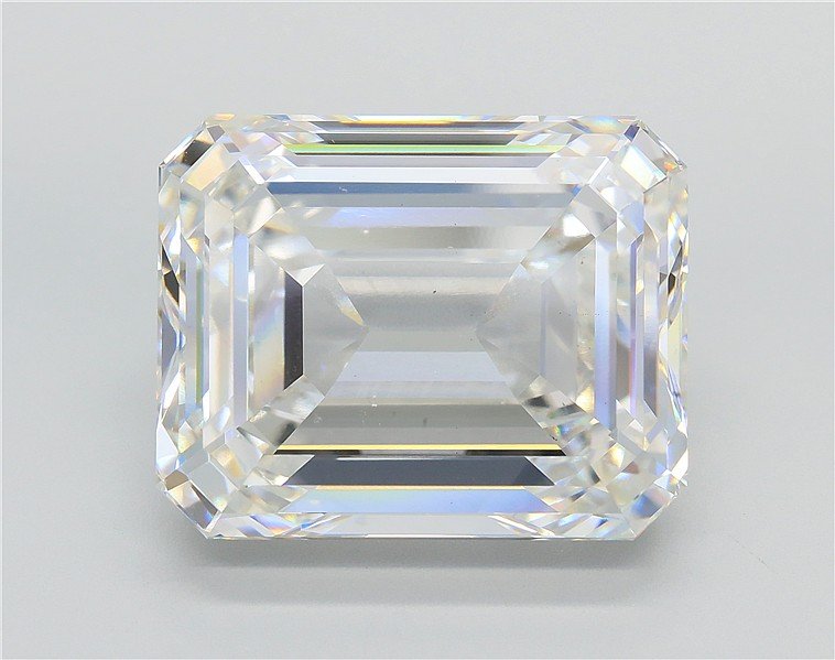 20.03ct G VS2 Rare Carat Ideal Cut Emerald Lab Grown Diamond