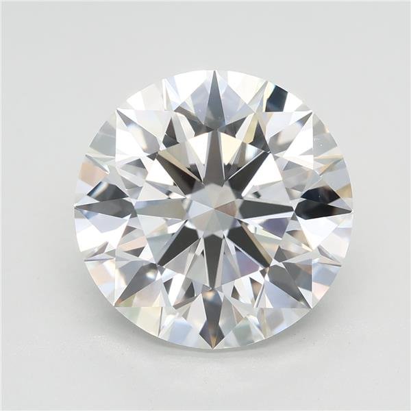 4.82ct F VVS2 Rare Carat Ideal Cut Round Lab Grown Diamond