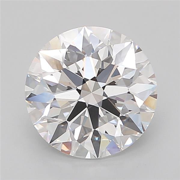 3.01ct D VS1 Excellent Cut Round Lab Grown Diamond