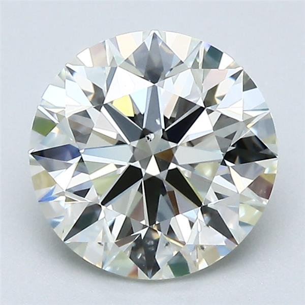 2.08ct K VS2 Rare Carat Ideal Cut Round Diamond