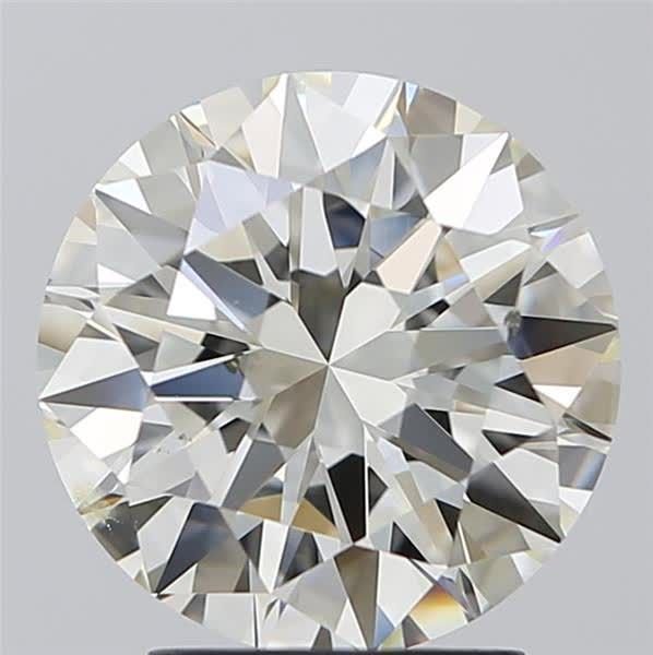 3.01ct I SI1 Rare Carat Ideal Cut Round Diamond