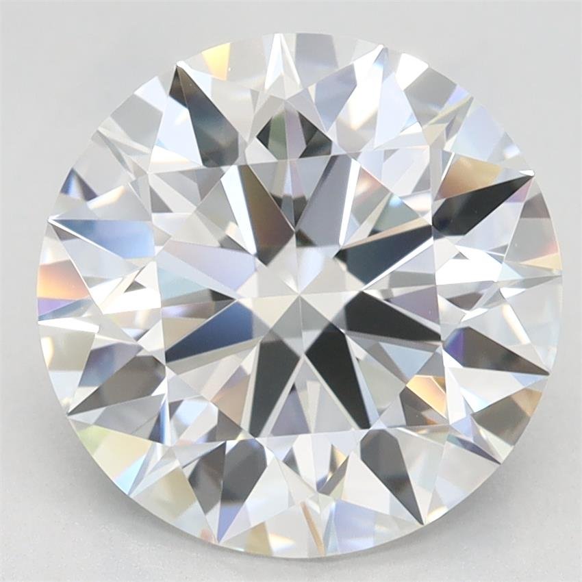 3.26ct D VVS1 Rare Carat Ideal Cut Round Lab Grown Diamond