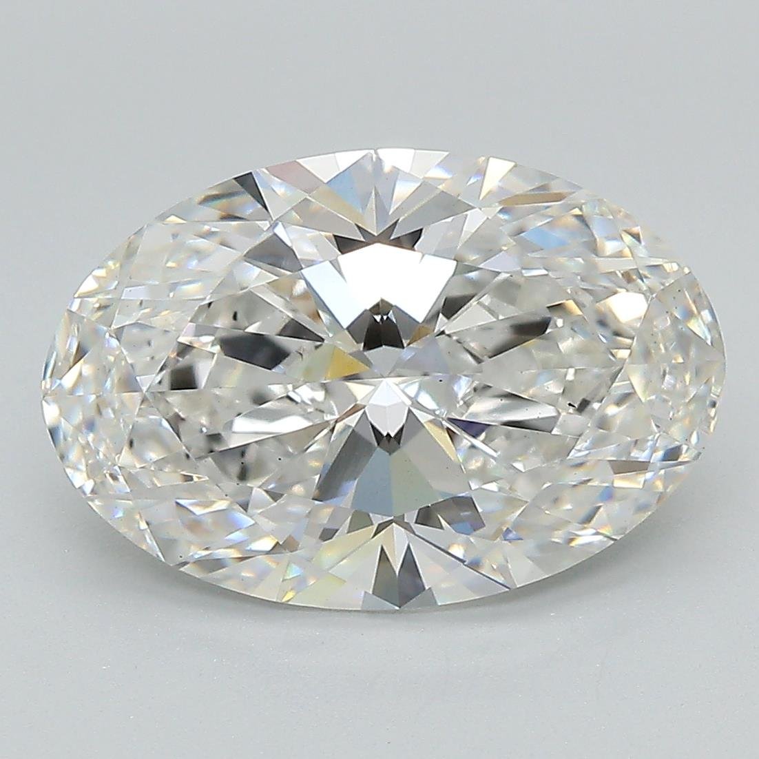 4.64ct F VS1 Rare Carat Ideal Cut Oval Lab Grown Diamond