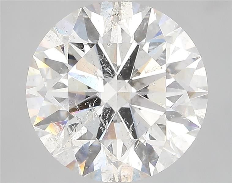 6.42ct G SI2 Rare Carat Ideal Cut Round Diamond