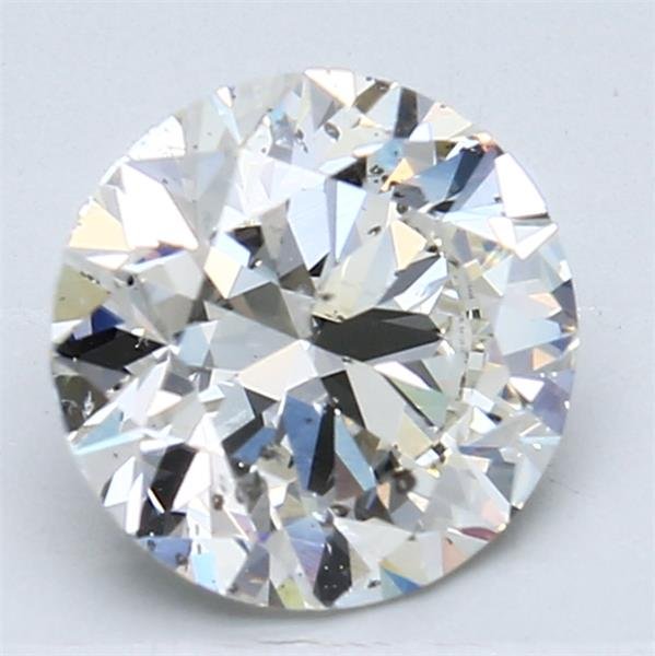 2.01ct J SI2 Rare Carat Ideal Cut Round Diamond