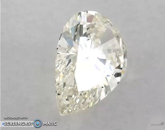 1.28ct K VS1 Rare Carat Ideal Cut Pear Diamond