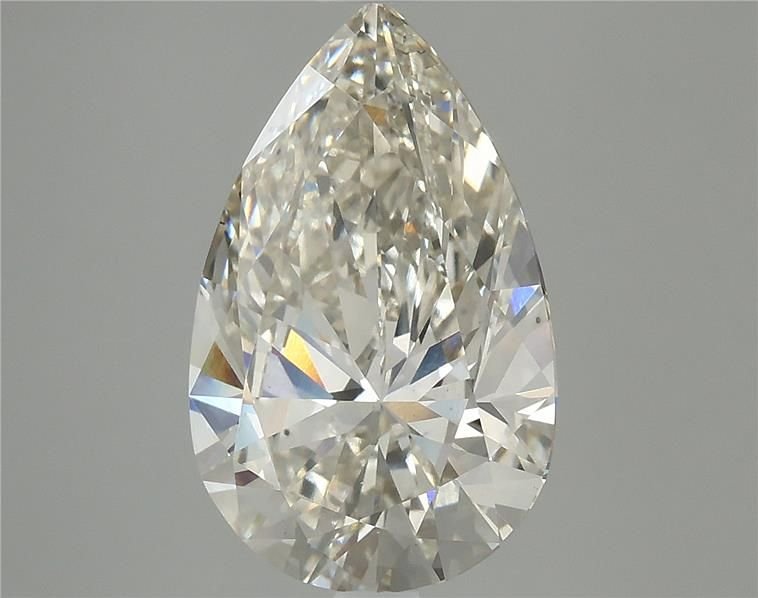 4.69ct J VS2 Rare Carat Ideal Cut Pear Lab Grown Diamond