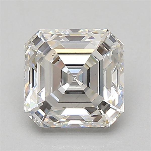 2.09ct E VS2 Rare Carat Ideal Cut Asscher Lab Grown Diamond