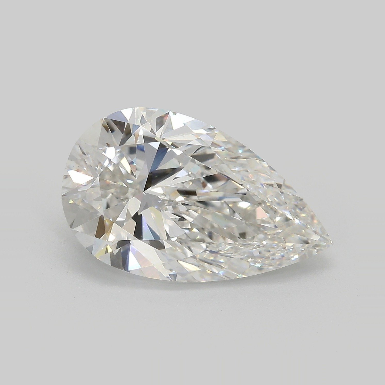 7.10ct F VS1 Rare Carat Ideal Cut Pear Lab Grown Diamond