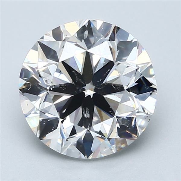 3.02ct E SI2 Very Good Cut Round Diamond