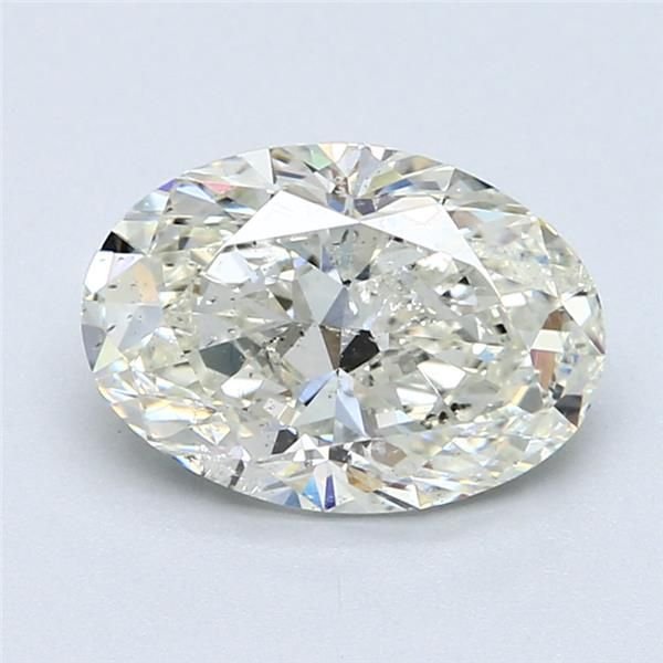 2.50ct I SI2 Rare Carat Ideal Cut Oval Diamond