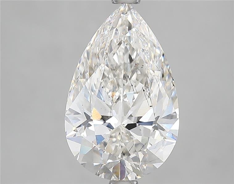 3.10ct H SI1 Rare Carat Ideal Cut Pear Lab Grown Diamond