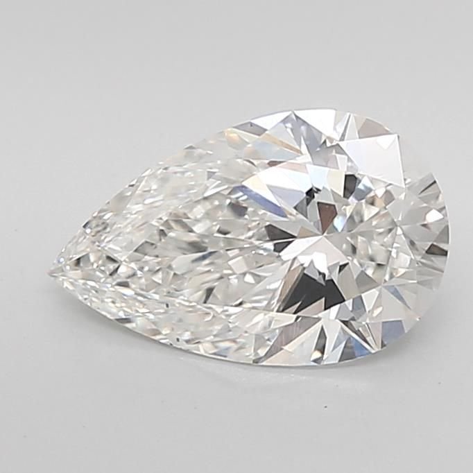 2.08ct F VS1 Rare Carat Ideal Cut Pear Lab Grown Diamond