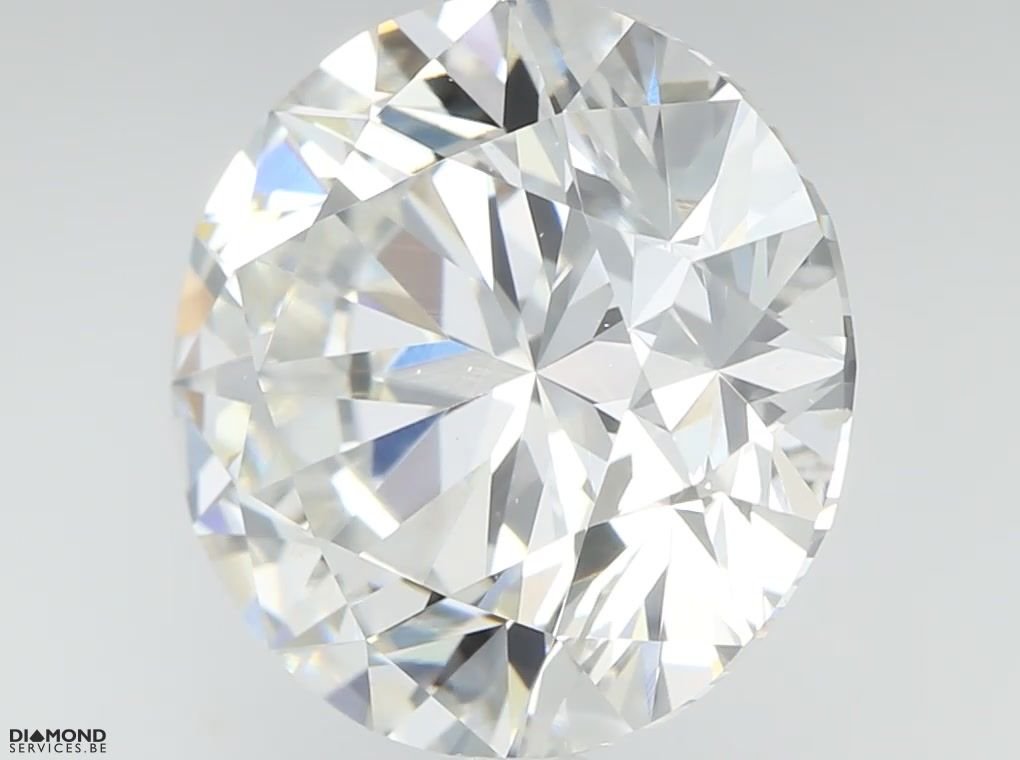 3.19ct D VS2 Rare Carat Ideal Cut Round Diamond