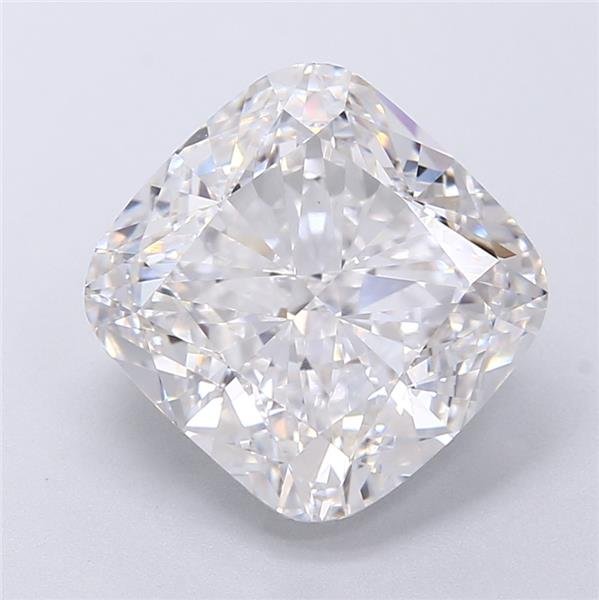 6.17ct D VVS2 Rare Carat Ideal Cut Cushion Lab Grown Diamond