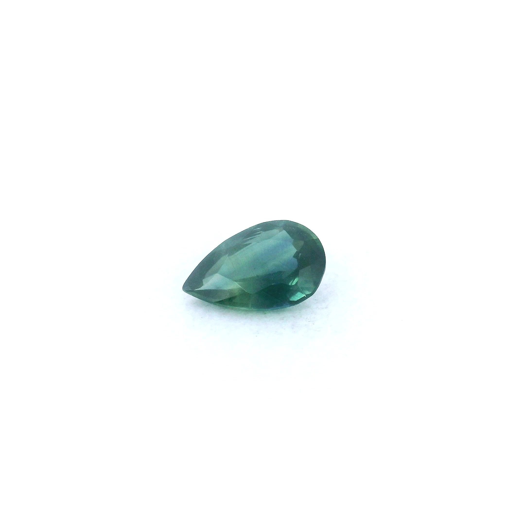 0.45 Carat Green Pear Sapphire