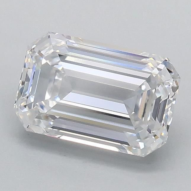 1.01ct D VVS2 Rare Carat Ideal Cut Emerald Lab Grown Diamond