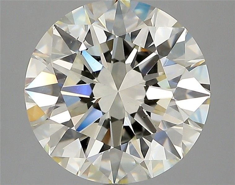 4.25ct K SI1 Rare Carat Ideal Cut Round Diamond