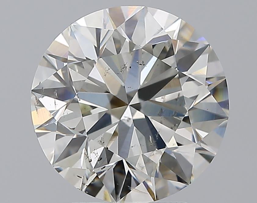 3.81ct J SI2 Excellent Cut Round Diamond