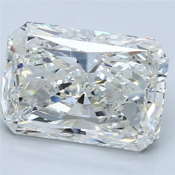 5.74ct J SI2 Rare Carat Ideal Cut Radiant Diamond