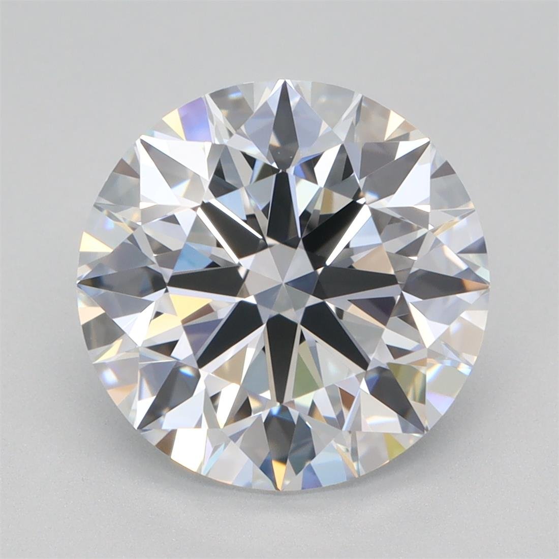 3.16ct D VVS2 Rare Carat Ideal Cut Round Lab Grown Diamond