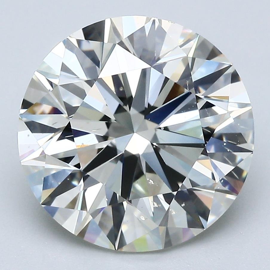 5.01ct I SI1 Rare Carat Ideal Cut Round Diamond