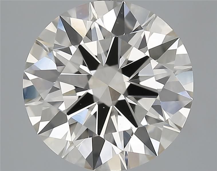 5.07ct K VVS2 Rare Carat Ideal Cut Round Diamond