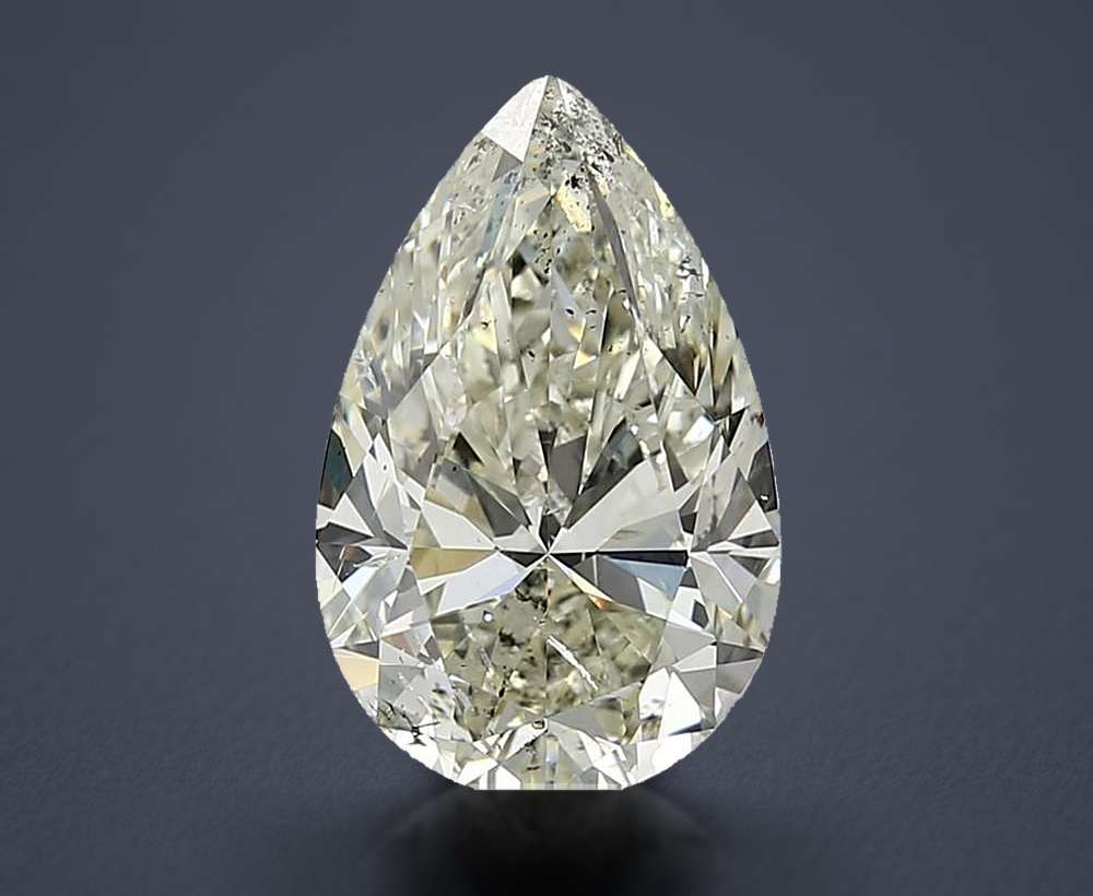 4.02 Carat Pear Natural Diamond