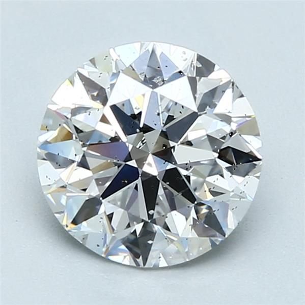 2.01ct D SI2 Rare Carat Ideal Cut Round Diamond