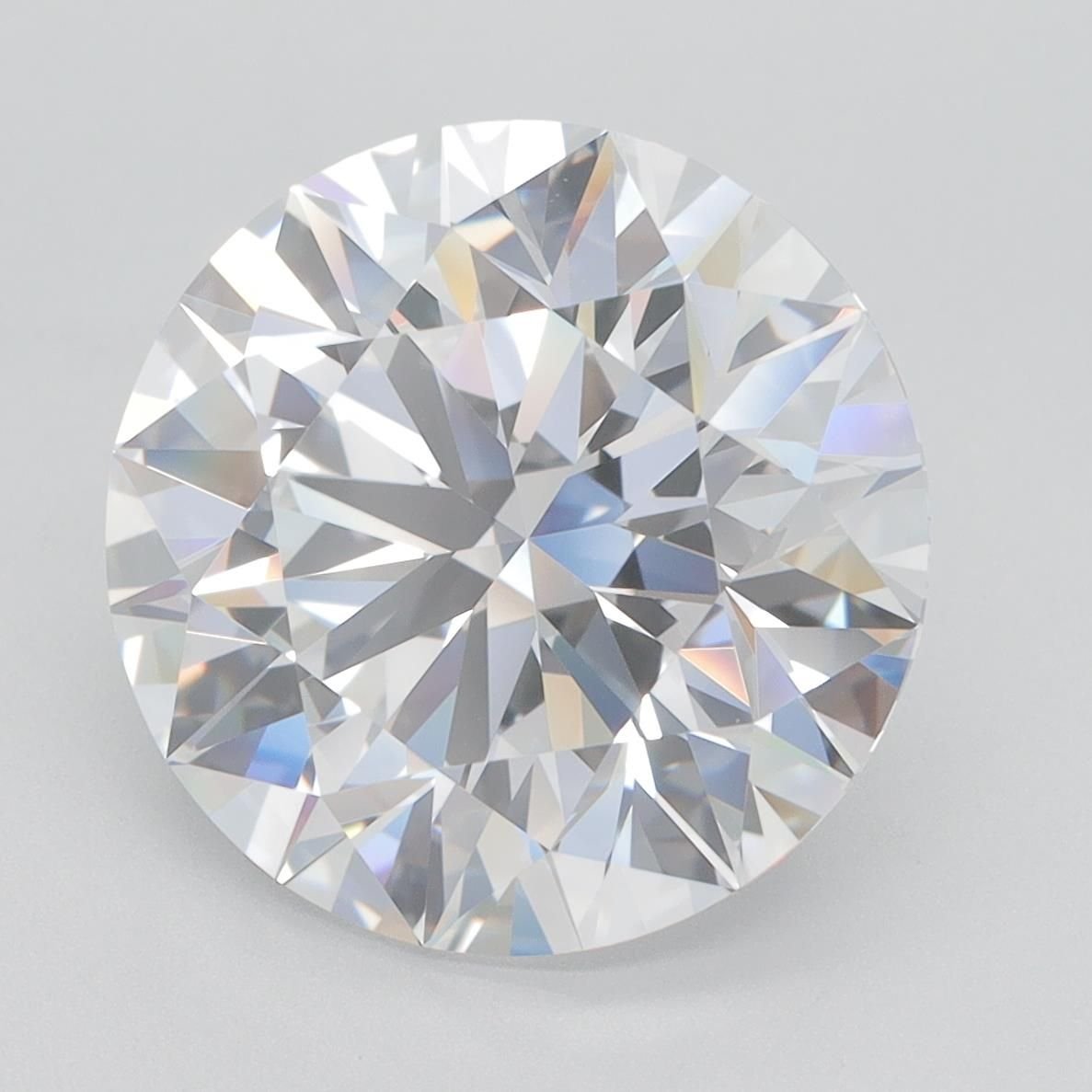 6.49ct D VVS2 Rare Carat Ideal Cut Round Lab Grown Diamond