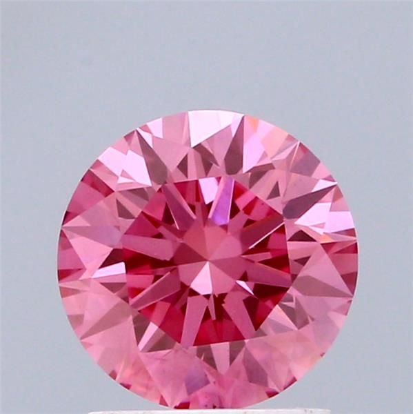 1.53 Ct. Fancy Vivid Pink Round Lab Diamond