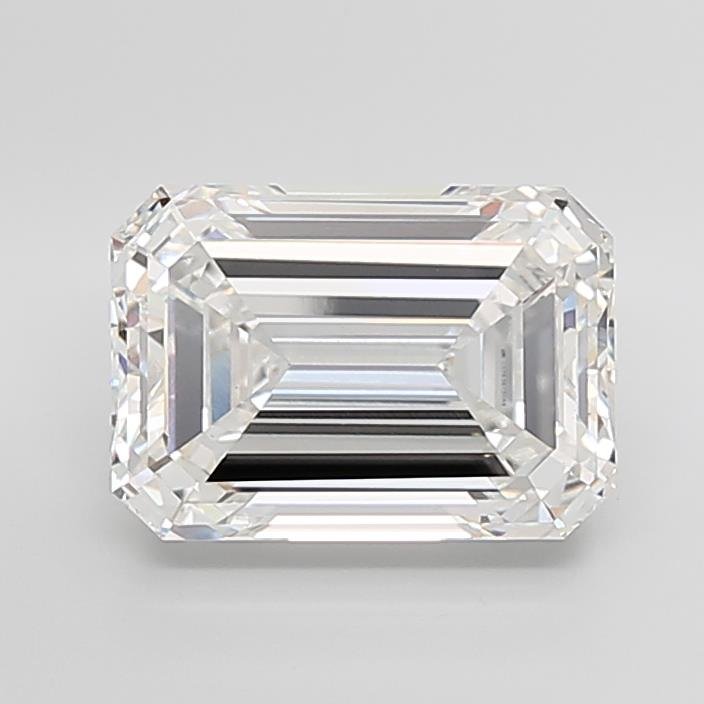 10.06ct F VVS2 Rare Carat Ideal Cut Emerald Lab Grown Diamond