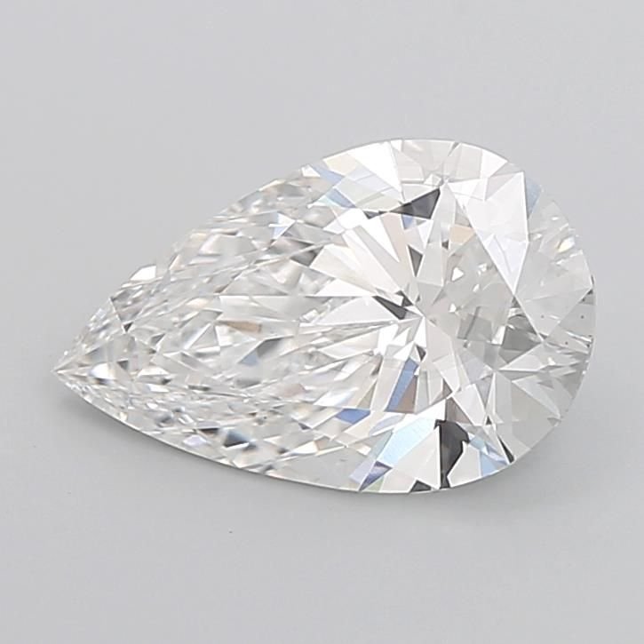 4.10ct E VS2 Rare Carat Ideal Cut Pear Lab Grown Diamond