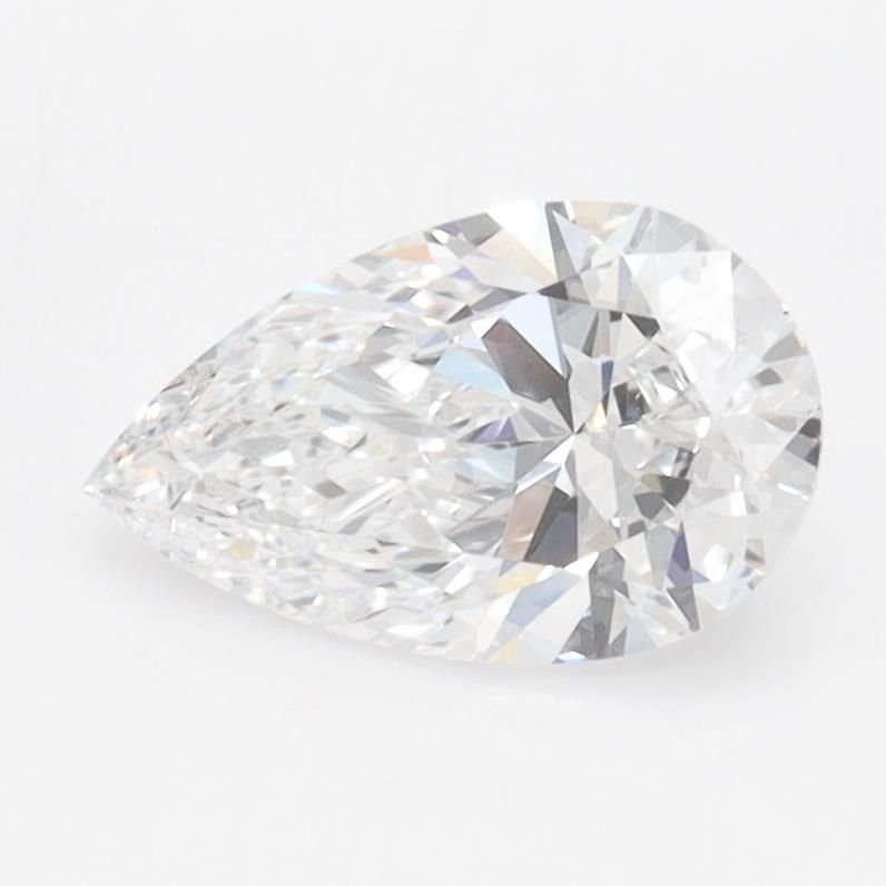 1.10ct D VVS1 Rare Carat Ideal Cut Pear Lab Grown Diamond