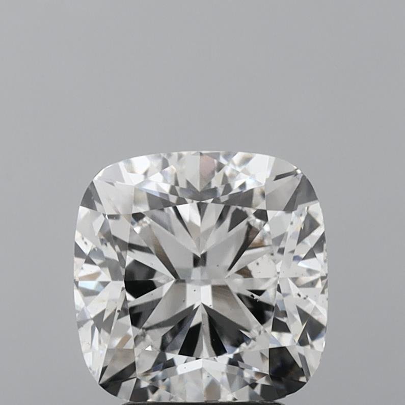 3.36ct F SI1 Rare Carat Ideal Cut Cushion Lab Grown Diamond