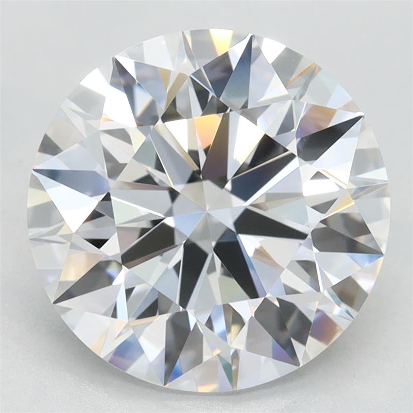 3.47ct D VVS1 Rare Carat Ideal Cut Round Lab Grown Diamond