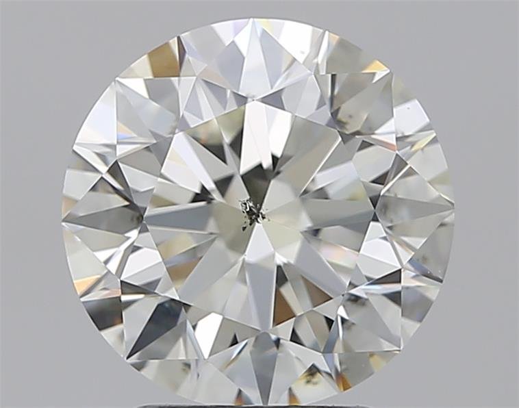 2.69ct K SI2 Rare Carat Ideal Cut Round Diamond