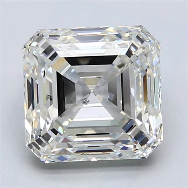 3.21ct J SI1 Very Good Cut Asscher Diamond