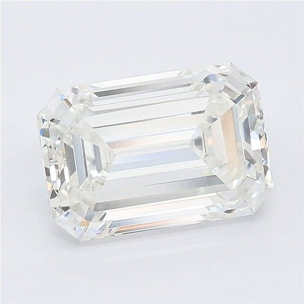 2.59ct F VVS2 Rare Carat Ideal Cut Emerald Lab Grown Diamond