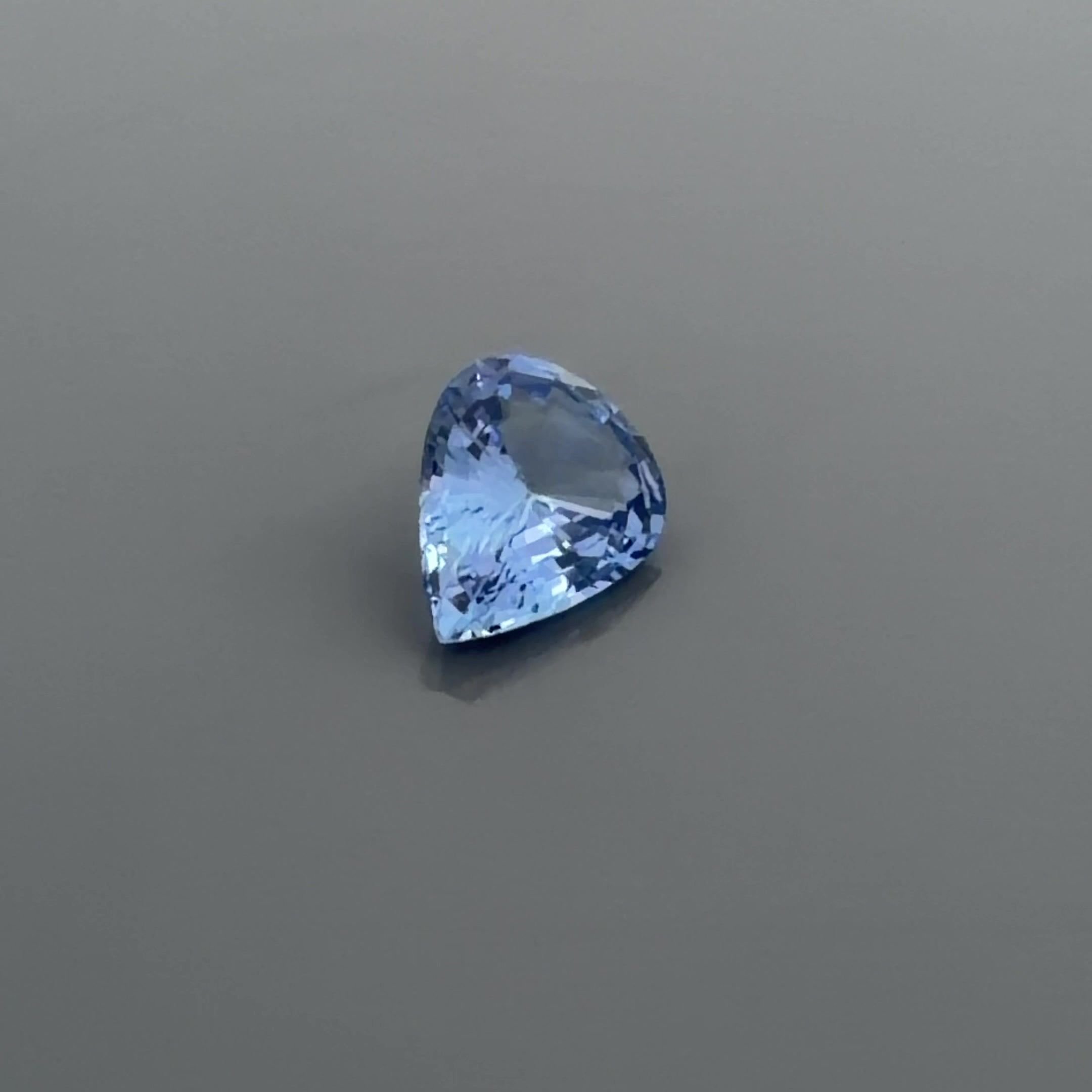 1.01 Carat Blue Pear Sapphire